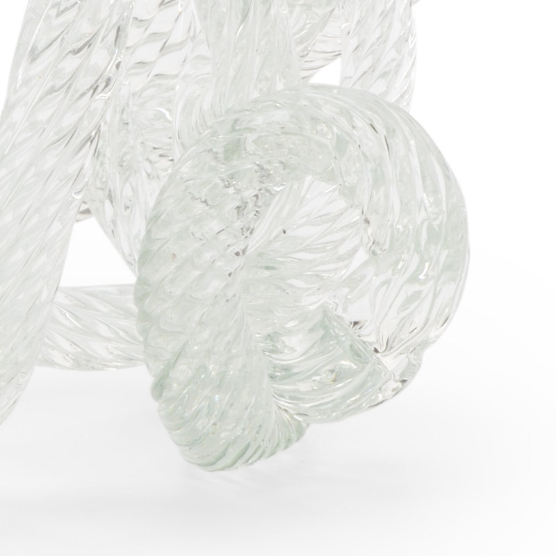 Sculpture de nœud d’amour en verre