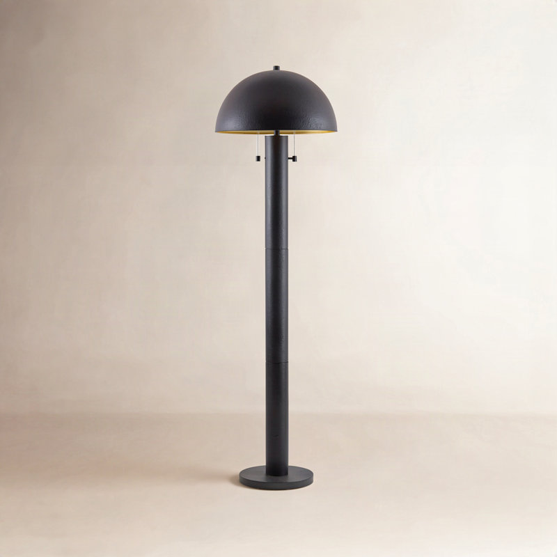 Derinda Parise Floor Lamp, Black