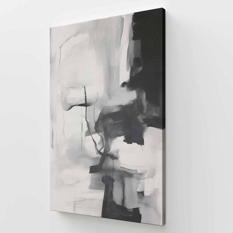 Impression sur toile monochrome Whisper II, Toile tendue, 54" H x 36" W x 1.25" D
