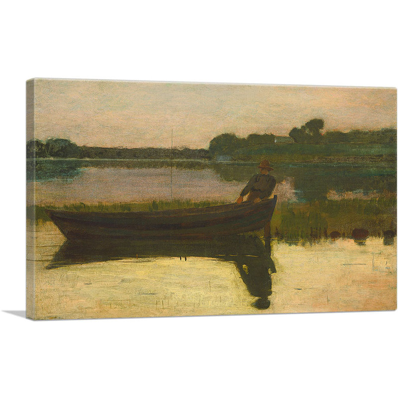 «Sunset 1875» par Winslow Homer, reproduction d'art sur toile tendue, H 18 po x l 26 po x P 1,5 po