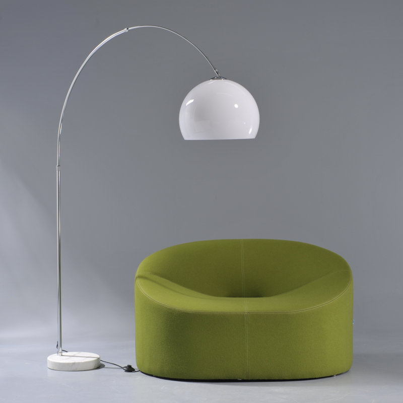 Ioanna 205cm Arched Floor Lamp, White