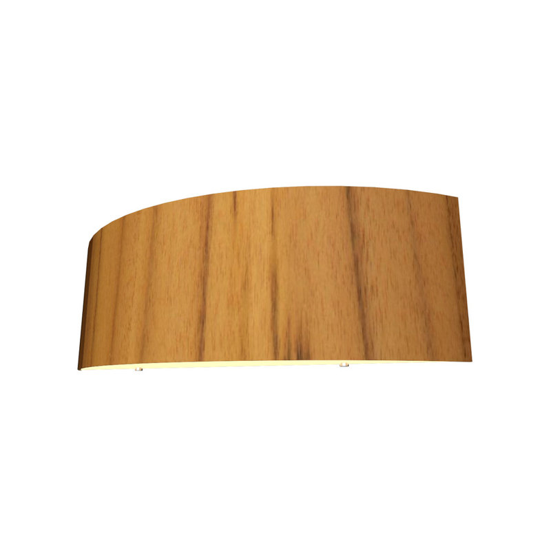 Manufactured Wood Flush Mounted Sconce, Teak