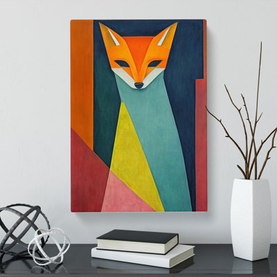 Fox Abstract - Wrapped Canvas