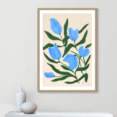 Imprimé de tulipes bleues par Camilla Bergqvist