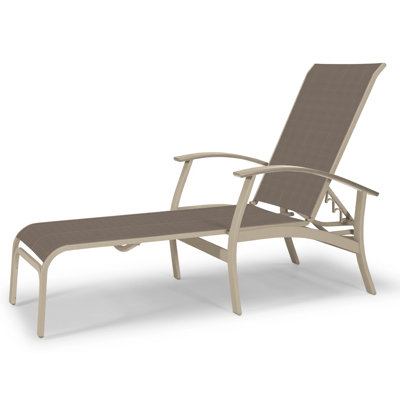 Askar Outdoor Rust-Resistant Metal Chaise Lounge