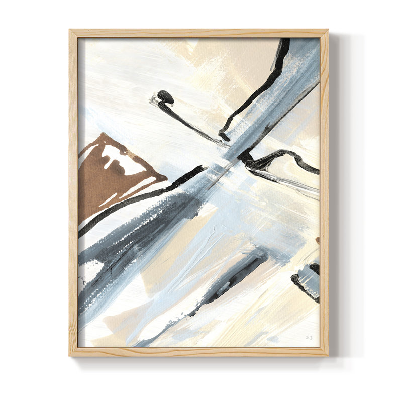 Dancing Wind Revisit I Framed Print - Solid Wood, 11" H x 9" W