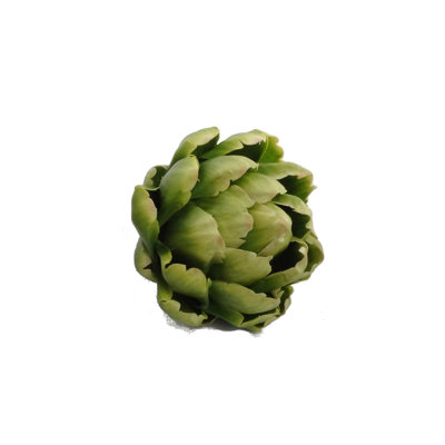 6 Green Artificial Artichoke 5.5 inch Tall Vegetables, Faux Floral for Vase Arrangements and Home Decor