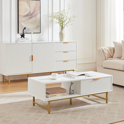 Four Leg Coffee Table with Storage