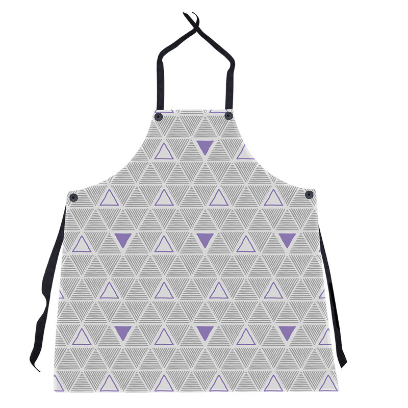 Patricia Geoffrey Bib Apron, Purple Accent