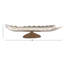 Assiette décorative abstraite Wisley en argent / brun