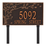 Personalized Spring Blossom Estate 2-Line Lawn Address Sign