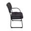 Large leather guest armchair Nivaeh Crusoe