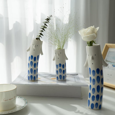 Ensemble de 3 vases Family Face