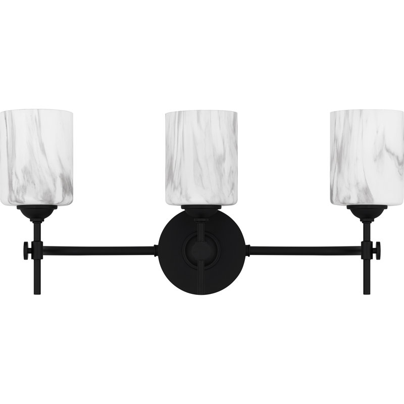 Wike Matte Black Bath Light, 3