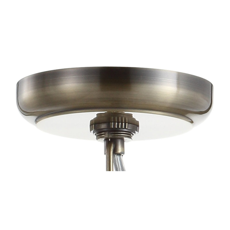 Tatianna 1 - Light Antique Brass/Clear Pendant, 19" H x 16" W x 16" D
