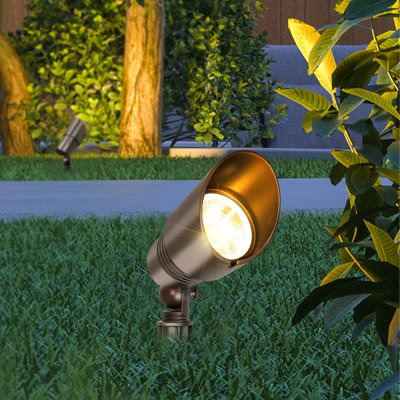 12PK Oil-rubbed Bronze Low Voltage Waterproof Outdoor Landscape Spot Light