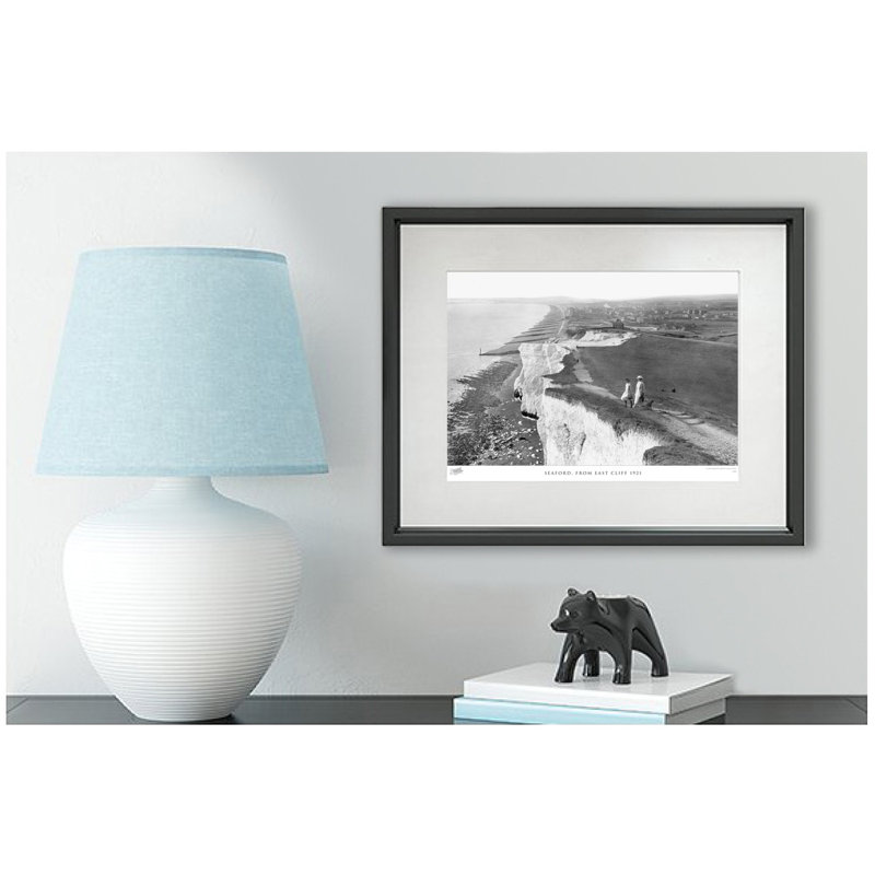 Seaford, From East Cliff 1921 by Francis Frith - Single Picture Frame Print, 60cm H x 80cm W x 2.3cm D