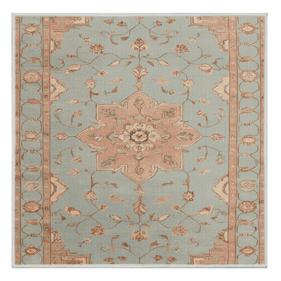 Tapis beige lavable à la machine Afyon