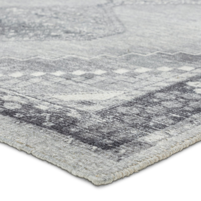 Tapis gris Riverelle, Tapis de couloir 2 pi 6 po x 8 pi