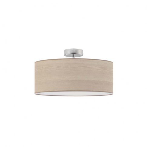 Bisharo Fabric Semi Flush Mount, Oat