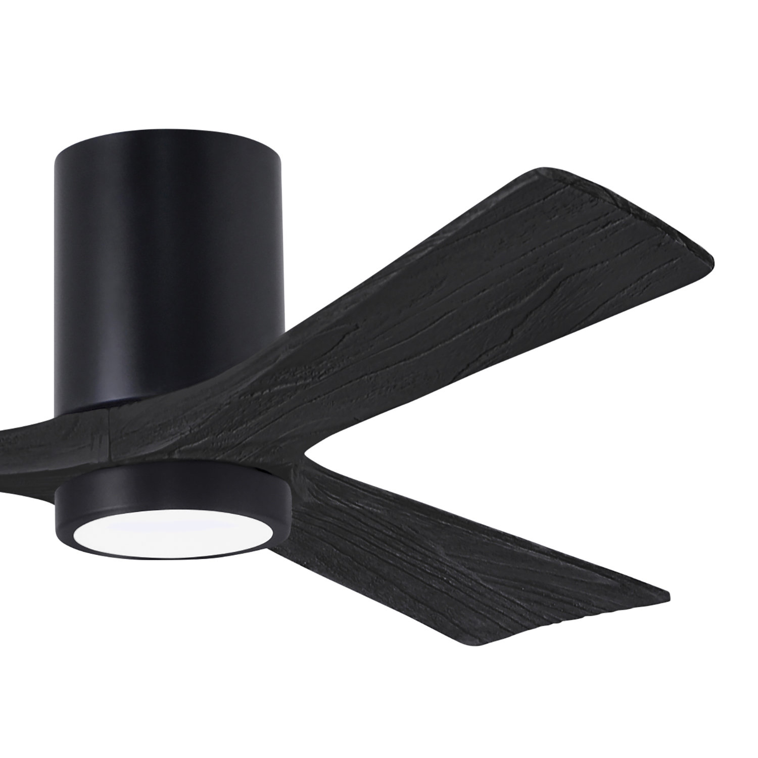 Olivier Ceiling Fan with LED Light Kit, Matte Black, Matte Black, 52"