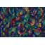 Papier peint botanique abstrait abstrait avec vignes tourbillonnantes et oiseaux stylisés-1115539297-1115539300