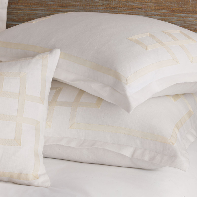 Resort Linen Program 100% Linen Zip Sham, Breeze Bloom, King