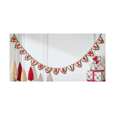 Merry Christmas Wool Felt Garland