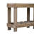 U_Style 62.9" Vintage Entryway Table - Fir Solid Wood with Natural Grain, 6 Reinforced Legs & 4.5" Thick Desktop, Metal Rivet Decor & Plank Under-Shelf, Console Table for Hallway, Living Room