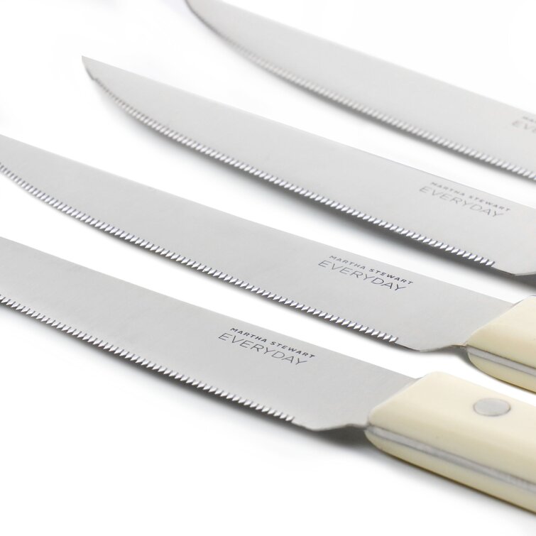 Martha Stewart Everyday 4-Piece 4.5 Steak Knife Set 