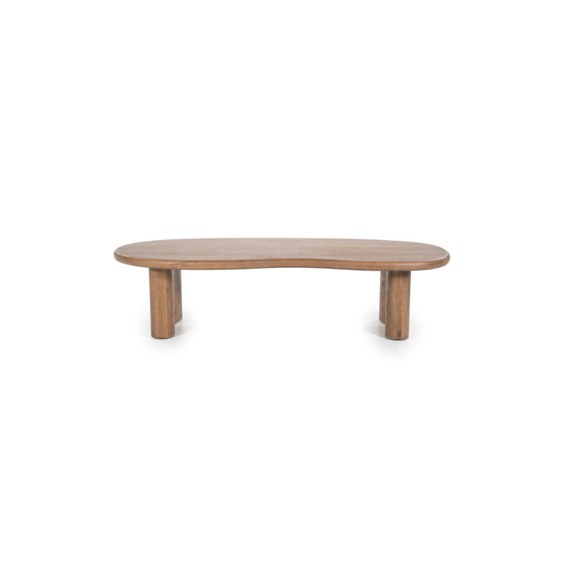 Table basse simple en bois massif, Brun