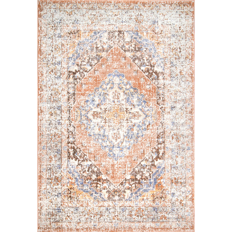 Tapis de style oriental beige Millis, Rectangle 5 pi x 7 pi 5 po