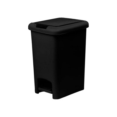 Poubelle à pédale compacte Superio 10L à ouverture double 2,5 gallons Superio (10,63 po x 7,68 po x 13,53 po) Superio