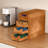 Coffee Pod Drawer Holder with Multi-Tier Compartments, Capsule Storage Organizer for Countertop, Universal Single-Serve Pod Rack with Non-Slip Design for Home Office Cafe
