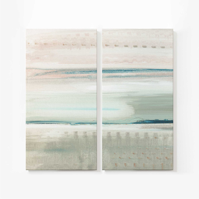 Ethereal Tide v1 Abstract Print, Wrapped Canvas, 1, 54" H x 54" W x 1.25" D