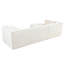 Canapé modulaire Boneless de style moderne U_Style, canapé modulaire en éponge, canapé modulaire en forme de L avec un design incurvé élégant et un tissu en chenille luxueux, deux coussins décoratifs, pour le salon, le bureau-1079167830
