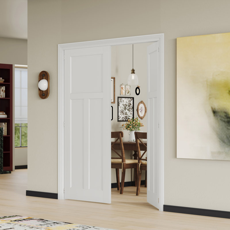 Portes intérieures Prehung Shaker Style, 60 po x 80 po