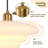 Mid Century Pendant Lamp Gold Nordic