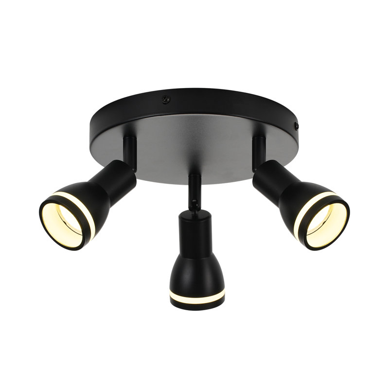 Deckenstrahler Modern GU10 Drehbar 355 ° Crea, Black