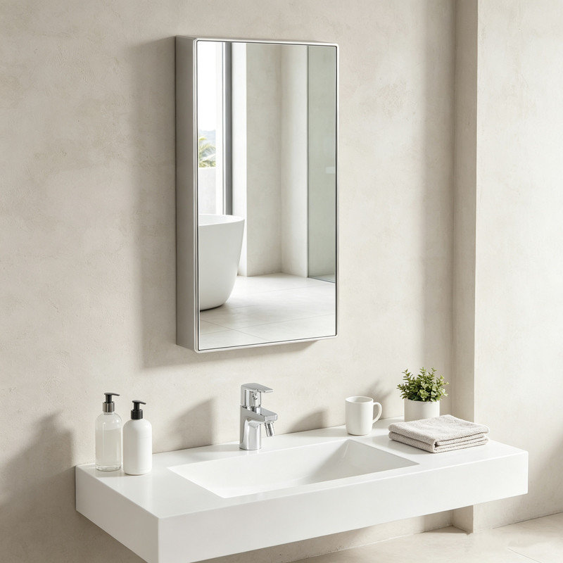 W H Medicine Cabinet Mirror