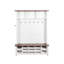 White Farmhouse 4-In-1 Hall Tree With 6 Hooks