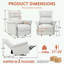 Fauteuil inclinable manuel berçant avec coussin moelleux