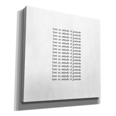 «Attitude Of Gratitude» par Art Licensing Studio, art mural sur toile