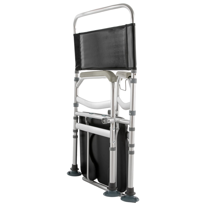 Shower Folding Toilet Safety Seat with Commode