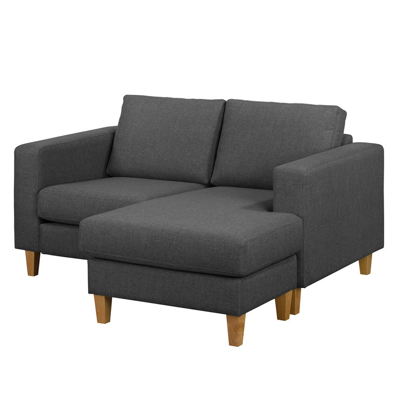 Ladarien Corner Sofa, Right Hand Facing, Wenge, Dark Grey