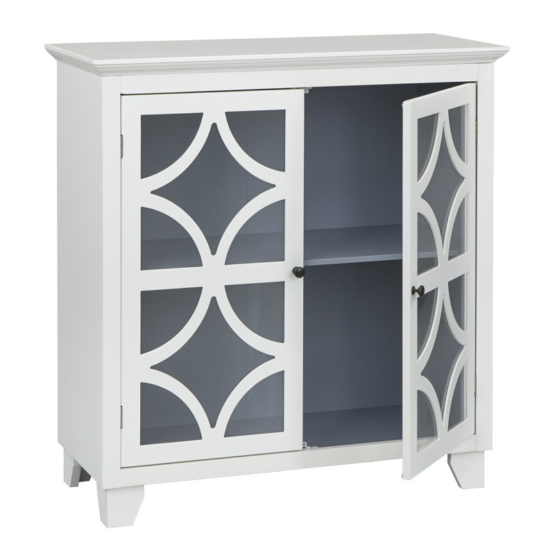 Armoire décorative à deux portes Bekasi, Blanc