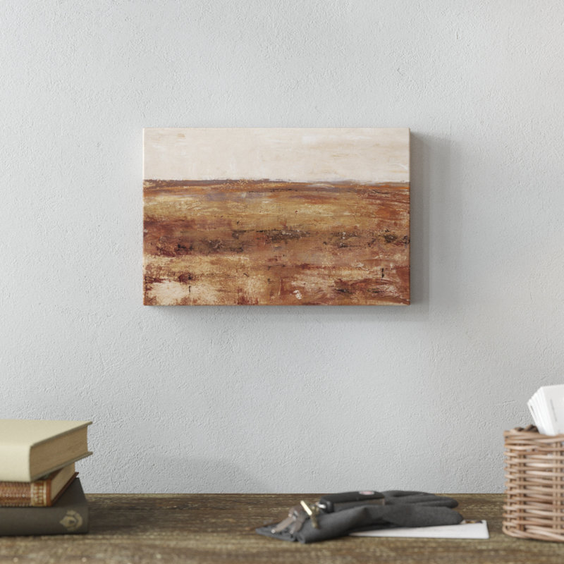 «Rust Terrain I», peinture sur toile, H 8 po x l 12 po