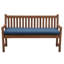 Coussin de banc d'extérieur Tommy Bahama, Sunbrella résistant à la décoloration et à l'eau pour les balancelles, les bancs de jardin et les canapés, l 48 po x P 16 po, épaisseur de 2,5 po, réversible, bambou baie de cobalt-131480039-131480043