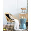 Table fuselée, tabouret d'appoint bleu - bord de mer avec incrustation, style de table