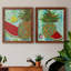 Ananas et melon d'eau I - ensemble de 2 reproductions d'art encadrées-319400343-319466727-319400296